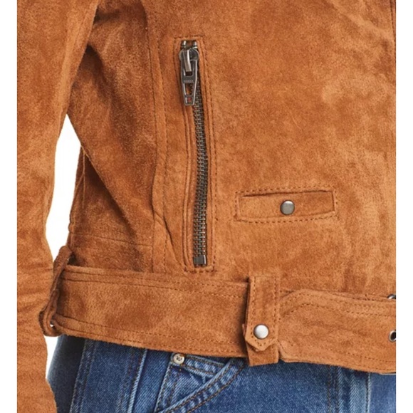 Like New Suede Moto Jacket - Picture 11 of 16